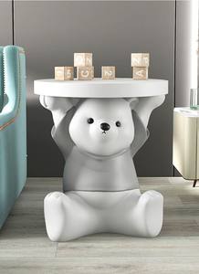 Grande Sculpture d'Ours Mignon en Résine Souple, Plateau de Rangement, Nouvelle Tendance, Ornement et Accessoire de Salon pour la Maison - Product Image 4
