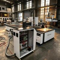 Routeur CNC multifonctionnel Syntec PLC 5KW à servo automatique haute rigidité pour la gravure et la découpe du bois et du métal