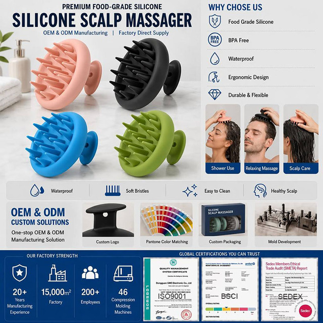Soft Silicone Hair Scalp Massager Shampoo Brush Hair Scalp Scrubber Scalp Exfoliator for Washing Hair