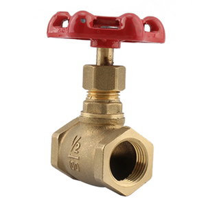 Válvula de Cierre de Agua de Latón Forjado BSP NPT con Rosca Hembra de 1/2" a 2" y Rueda de Hierro Roja, Serie BW-Stop con Bloqueo Deslizante - Product Image 3