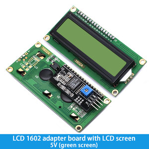 Mới LCD1602 pcf8574t pcf8574 IIC/I2C/giao diện <span class=keywords><strong>16x2</strong></span> nhân vật <span class=keywords><strong>LCD</strong></span> hiển thị Module 1602 5V màu xanh/vàng Màn hình màu xanh lá cây cho <span class=keywords><strong>Arduino</strong></span> - Product Image 5