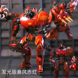 โมเดลของเล่นทำมือแบบเคลื่อนย้ายได้ รุ่นดีลักซ์ สำหรับ Pacific Rim China Mecha Storm สีแดงเคลือบเงา เรืองแสง สไตล์การ์ตูนอะนิเมะญี่ปุ่น HTPY - Product Image 2