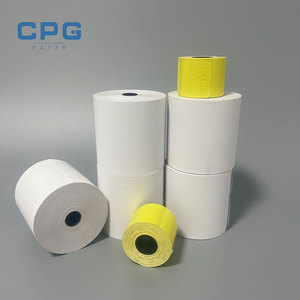 Rouleaux de papier thermique pour reçus de caisse 57x30mm, sans BPA, 55g/m², haute sensibilité pour terminaux bancaires, papier thermique 80mm, vente en gros en vrac - Product Image 1