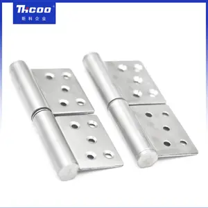 Heavy Duty Stainless Steel 360 Degree Detachable Rotating Hinge Removable Pin Flag Hinge Left And Right Handle Open Door Hinge