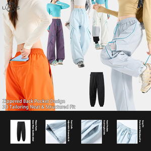 <span class=keywords><strong>Pantalones</strong></span> de Paracaídas Americanos con Logotipo Personalizado para Hombre y Mujer, 3 en 1, Forrados de Forro Polar, Impermeables, Resistentes al Viento, con Bolsillos Laterales con Cremallera - Product Image 2