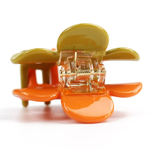 Yiyi เครื่องประดับผมดอกไม้ขนาดใหญ่สไตล์เกาหลีแฟชั่นแตงโมสีแดงสีเขียวสีเหลืองคลิปหนีบผมแบบกำหนดเองทำอะซิเตท - Product Image 5