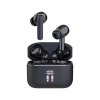 Écouteurs TWS S27 ANC+ENC à réduction de bruit, étanches IPX4, commande vocale, faible latence pour Bluetooth 5.3, semi-transparents HD numériques