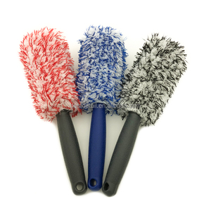 Chine vente en gros poignée confortable sans rayures microfibre lavage de voiture roue nettoyage jante pneu <span class=keywords><strong>brosse</strong></span> <span class=keywords><strong>pour</strong></span> le nettoyage des détails automobiles - Product Image 1