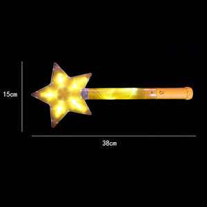 Fête Carnaval Enfants Aire De Jeux <span class=keywords><strong>Magasin</strong></span> LED Clignotant Fée Étoile Baguette Bâton pour Enfants Jouet Utilisé LED Clignotant En Forme D'étoile Baguette Bâton - Product Image 4