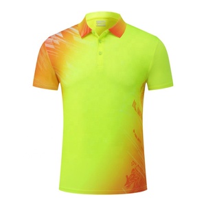 Tenue de tennis, vêtements de sport, t-shirts pour hommes personnalisés imprimés par sublimation, maillot unisexe en spandex/polyester 160g en stock - Product Image 5
