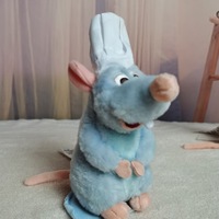 Peluche souris magnétique debout super douce de 15 cm, techniques de lavage à chaud, rembourrage en coton PP, jouet en peluche anti-stress