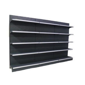 Rak <span class=keywords><strong>Display</strong></span> logam hitam rak Gondola ritel logo warna kustom rak Mingxin pabrik kualitas tinggi - Product Image 2