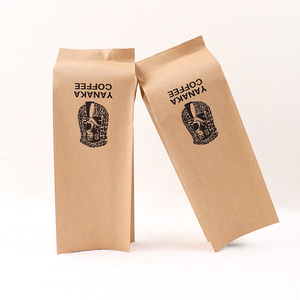 Sachet d'emballage de café personnalisé imprimé 250g 500g, sac à soufflet latéral en papier kraft premium avec valve pour grains de café - Product Image 2