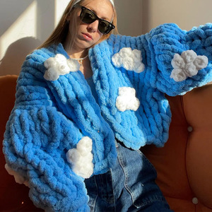 <span class=keywords><strong>Cardigan</strong></span> lavorato a maglia pesante in <span class=keywords><strong>lana</strong></span> personalizzata <span class=keywords><strong>Cardigan</strong></span> lavorato a maglia a mano a manica lunga da donna maglieria da donna lavorato a maglia <span class=keywords><strong>Cardigan</strong></span> maglione da donna - Product Image 6