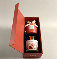 Ensemble diffuseur de parfum et bougie parfumée artisanale naturelle OEM en gros pour la Saint-Valentin et Noël, décoration de luxe pour la maison