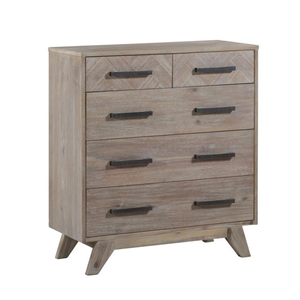 Precio competitivo Madera Tallboy 5 Cajones Nuevo diseño Muebles de dormitorio Oem Roble/Pino/Acacia Madera maciza de Vietnam - Product Image 3