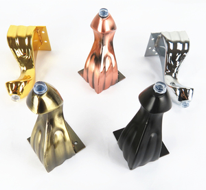 WINSTAR Parti di Mobili, Piedini in Metallo Eleganti di Alta Qualità per Mobile TV, <span class=keywords><strong>Gambe</strong></span> Economiche per Divano e Letto - Product Image 1