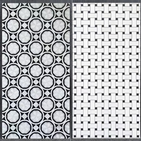 Carrelage en porcelaine mate 600x1200mm |   Revêtement mural extérieur moderne en carreaux de puzzle découpés au jet d'eau, motif médaille, épaisseur 10 mm