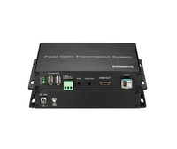 Convertisseur Fibre Optique SM 4K HL-H420iL-Plus Prix Usine avec Prise en Charge Audio IR, Extension Optique 10KM, Sortie en Boucle, Câble LC