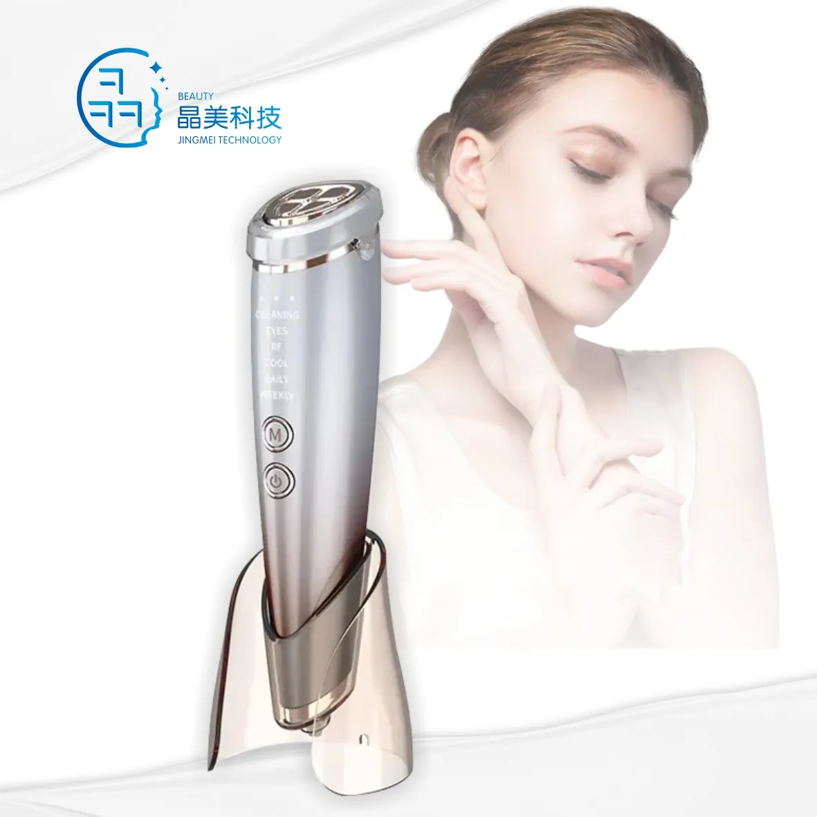 Home Use Beauty Equipment Ems Rf Led Portable Skin Tightening Gold Fraction Rf Machine Rf Beauty Device