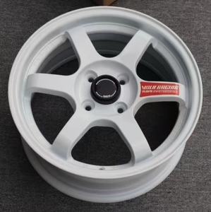 Jantes de voiture TE37 Design 15x6.5 4x100 4x114.3 5x114.3 ET35-40mm, jantes en alliage multi-rayons pour Honda Civic Jazz Toyota - Product Image 2