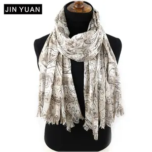 custom 50% silk 50% cashmere scarf winter women tassel woven worsted print cashmere scarves shawl stoles
