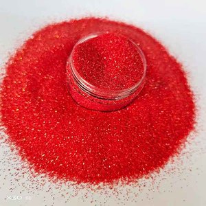 Polvo Súper Brillante Iridiscente J S G C Serie Modelo C, 1KG, Tamaño 1/128, Forma Hexagonal, Color Rojo, Material PET, Superventas - Product Image 3
