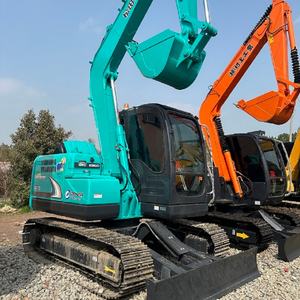 Mini-excavatrice sur chenilles d'occasion Kobelco SK75 d'origine japonaise avec moteur PLC, boîte de vitesses et pompe - Haute qualité, bonnes performances, prix avantageux - Product Image 4