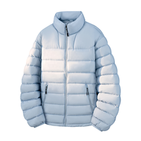 Veste d'hiver formelle en soie pour homme avec col mandarin, coutures invisibles, garde au chaud, design confortable avec fermeture éclair pour un usage décontracté