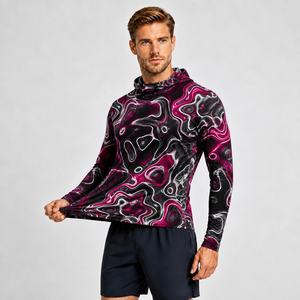 Veste à capuche à manches longues pour homme, imprimée par sublimation, séchage rapide, UPF 50, vêtements de pêche - Product Image 2