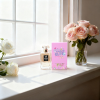 Boîte cadeau de parfum en carton violet écologique personnalisée avec doublure en éponge, laminage mat, logo privé imprimé, boîtes d'emballage