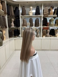Pelucas Frontales de Encaje HD de Cabello Humano al por Mayor, Transparentes, de Longitud Larga, con Gorros Pequeños/Grandes, 150% de Densidad, Cabello Humano Virgen sin Pegamento - Product Image 2