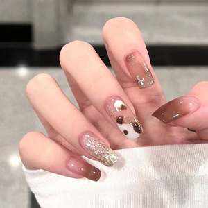 <span class=keywords><strong>Uñas</strong></span> Acrílicas de Diseño Personalizado, Estilo Francés, <span class=keywords><strong>Cortas</strong></span>, para Otoño e <span class=keywords><strong>Invierno</strong></span>, Fabricante de <span class=keywords><strong>Uñas</strong></span> Acrílicas Bonitas para <span class=keywords><strong>Invierno</strong></span> - Product Image 1