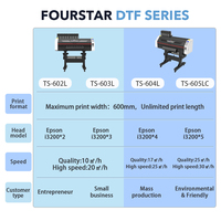 Imprimante DTF 60 cm I3200 à 2 têtes pour film PET, machine d'impression par transfert thermique pour T-shirts et vêtements