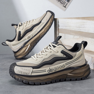 รองเท้าผ้าใบผู้ชายแบบสวม ใส่สบาย บุผ้าฝ้าย น้ำหนักเบา พื้นรองเท้า TPU กันลื่น  วัสดุ PU และตาข่าย เหมาะสำหรับใส่ทำงานประจำวัน - Product Image 4