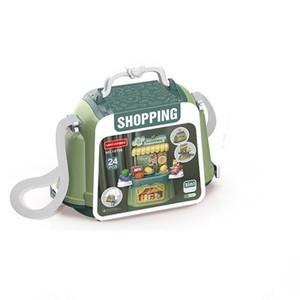 Mini <span class=keywords><strong>tienda</strong></span> de compras 3 en 1 para niños, nuevos productos, 24 Uds., juego de juguetes para jugar a las casitas con bolsa portátil para regalo de cumpleaños para niños - Product Image 5