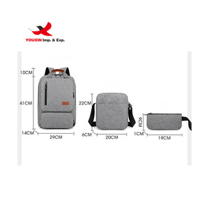 New Laptop Backpack Three-piece Business <b>Bag</b> USB Sports Backpack Business <b>Computer</b> <b>Bag</b> Travel Backpack School <b>Bags</b> - Product Image 2