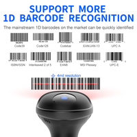 Lector de código de barras USB Xincode Escáner de código de barras con cable de mano Producto de escaneo Lector de códigos de barras Escáner de código de barras láser 1D