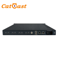 Codificador de Streaming IPTV 8 en 1 HD MPEG4 IP sobre UDP, con 8 salidas