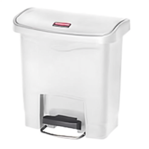 Cestino per Rifiuti a Pedale 15 L Bianco con Apertura Frontale - Product Image 2