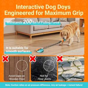 Juguete Masticable Resistente para Perros con Mordida Agresiva, Pelota Dispensadora de Comida, Juguete de Dentición para Cachorros - Product Image 3