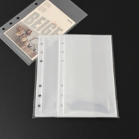Álbum de Fotos A6 con Páginas Interiores de PP, Triple Capa, Alta Transparencia, Impermeable, Doble Cara, para Tarjetas