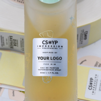 Étiquette autocollante personnalisée pour flacon de parfum, résistante à l'eau et à l'huile, impression de logo cosmétique, fabrication OEM