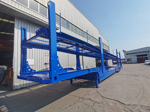 Semirremolque portador de coche <span class=keywords><strong>cerrado</strong></span> de 3 ejes Material de acero Exportación a Rusia para uso en talleres de coches - Product Image 2