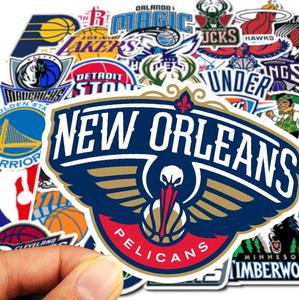 ZY0112C 32/PCS Non-repetitive Basketball Ball logo Sneakers Sticker Trolley case Travel Skateboard PVC Sticker