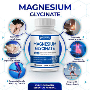 Uyku, kas ve kalp desteği için özel etiket magnezyum glisinat kapsülleri | Vegan, üçüncü taraf test edildi, glutensiz, gdo olmayan - Product Image 2