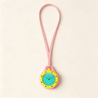 Montre de poche octogonale couleur bonbon, pendentif à quartz lumineux avec calendrier, style AP, montre-collier tendance, vente en gros