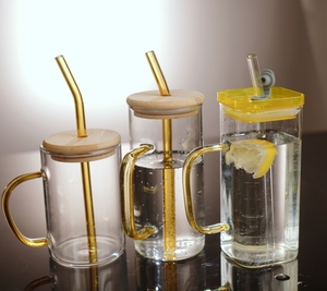 Super <b>Clear</b> High Borosilicate Glass Mug 16oz, Non-Toxic Dishwasher Safe for Daily Use - Product Image 5