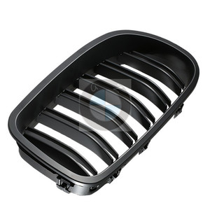 Parrilla Delantera BMW F10 F18 en Negro Mate con Doble Línea para 518Li 520 525Li, Mejora para Parachoques Delantero, Plástico ABS - Product Image 3