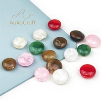 Kancing Resin Baju Fenxinju Multiwarna, Kancing Plastik Bentuk Sanggul Bulat untuk Setelan, Jaket, Sweater, Fashion Wanita